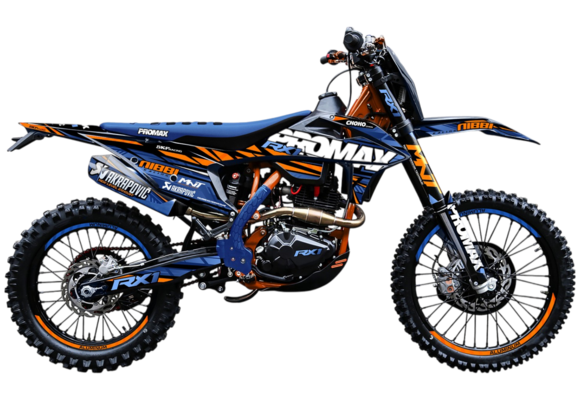 Кроссовый мотоцикл PROMAX RX1 CB300RL (4 Valves, 6 Gears) BLUE-ORANGE pitbikemarket.ru