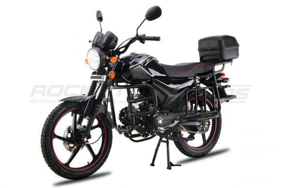Мопед ROCKOT ALPHA TOURIST M-12 (черный глянцевый) pitbikemarket.ru