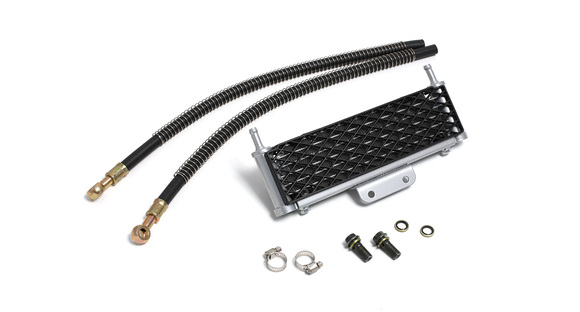 Радиатор широкий YX 140/150/160 в сборе с шлангами pitbikemarket.ru